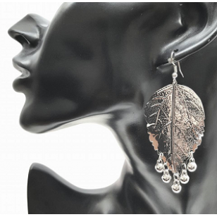 Oorbellen-Zilver-Leaf